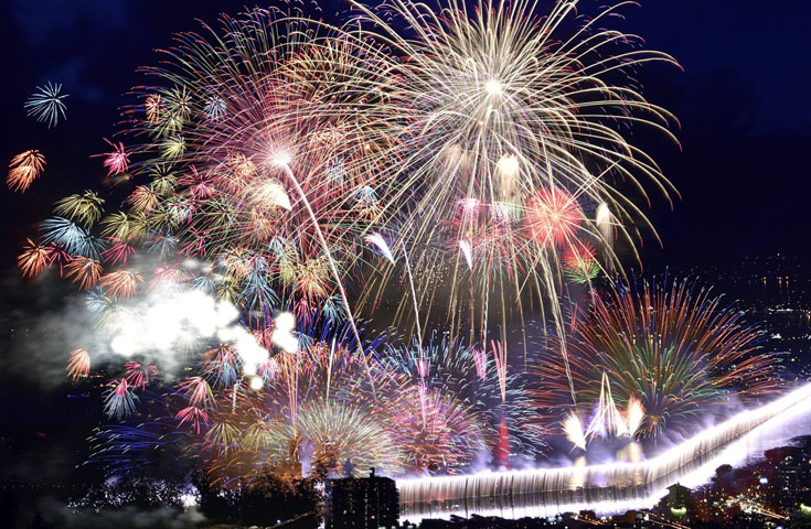 諏訪湖祭湖上花火大会